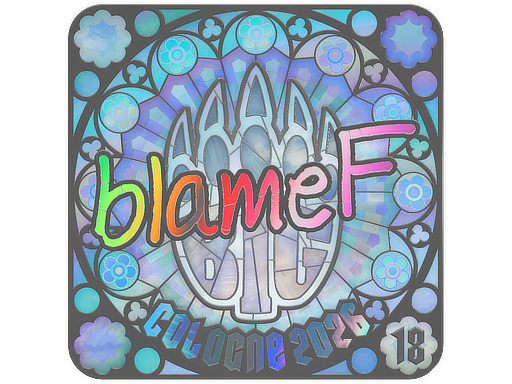 Sticker | blameF (Holo, Ranked) | Cologne 2026