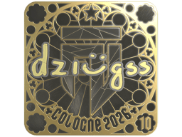 Sticker | dziugss (Gold, Ranked) | Cologne 2026