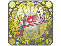 Sticker | mezii (Holo, Ranked) | Cologne 2026