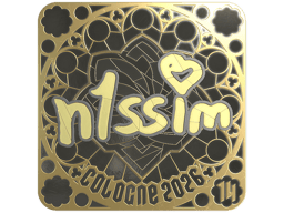 Sticker | n1ssim (Gold, Ranked) | Cologne 2026