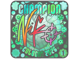 Sticker | NiKo (Holo, Ranked) | Cologne 2026