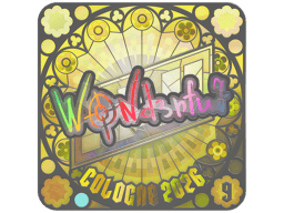 Sticker | w0nderful (Holo, Ranked) | Cologne 2026